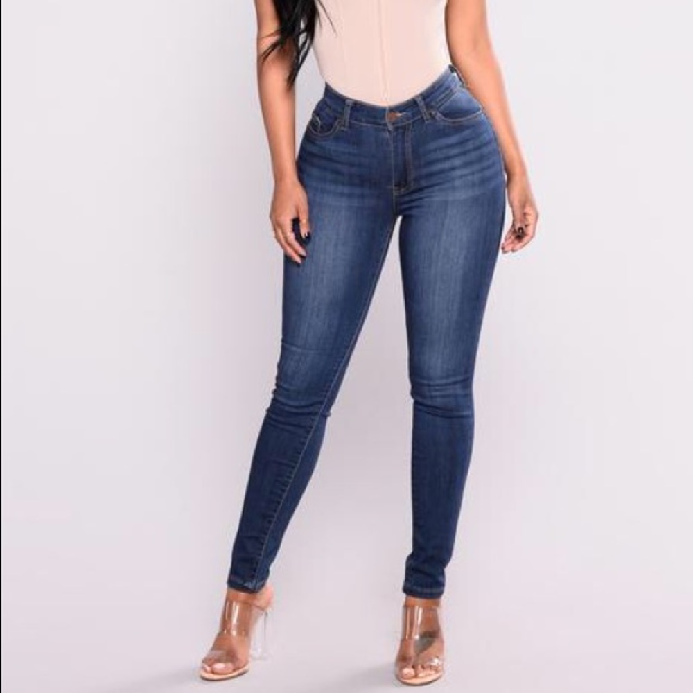New Fashion Nova Stretch Skinny Jeans, Size 5